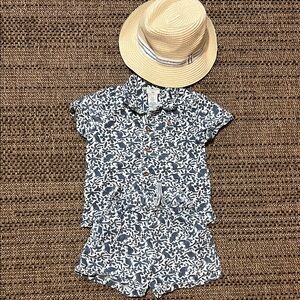 Caribbean Joe Kids Blue Floral Matching Set